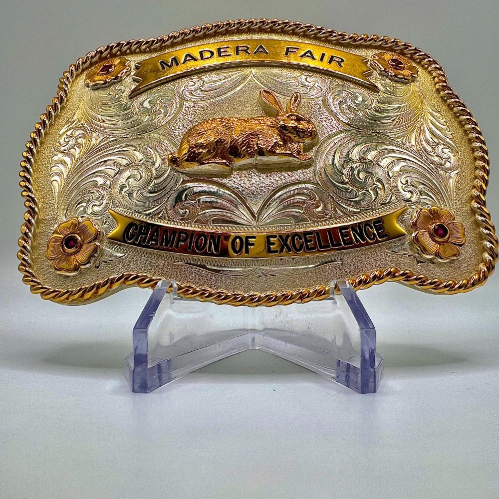 Montana Silversmith Large Vintage Belt Buckle Absolutely Beautiful Men Or Women